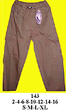 143 Pantalón rapero niños y adulto, Tallas: 2-4-6-8-10-12-14-16-S-M-L-XL Tela: Gabardina