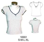 16991 Polera Manga Princesa   .Tallas:  S-M-L-XL Telas:Lycra , Consumo Puntos : 0.60 mts aprox. ,Negro 0.10 mts. Aprox.