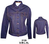 2129 Casaca Jeans Ajustada