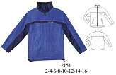 2151 Polar Cuello y Cierre sin Costura en Hombro con Cortes Tallas: 2-4-6-8-10-12-14-16 Tela : Polar , Franela.