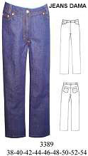 3389 Jeans Recto a la Cintura Pretina Anatomica (505) Tallas: 38-40-42-44-46-48-50-52-54 Tela: Jeans 12-14 onz, Cotelé,