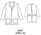 4047 Cotona Medico .Tallas; S-M-L-XL .Tela; Gabardina . Poplin . Consumo  2.10 Metros Aprox.