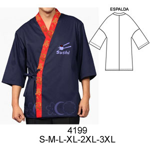 delantal kimono sushi