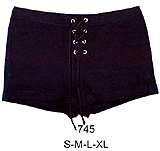 745 Short Corto a la Cadera  Aplicacion con Ojetillos Tallas: S-M-L-XL Tela: puño - rib