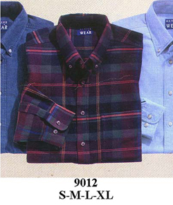 9012 Camisa sport Cuello con Boton Tallas: S-M-L-XL Tela: Popelina, Oxford