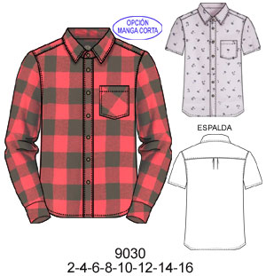camisa tradicional de niño