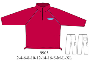 9905 Buzo Manga Raglan con Vivo en Sisa Talla:2-4-6-8-10-12-14-16-S-M-L-XL Tela: Polar , Franela.