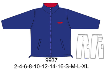 9937 Buzo con Cuello y Cierre Bolsillo de vivo Tallas: 2 al 16 - S-M-L-XL